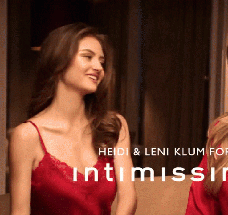 Mutter-Tochter-Duo: Heidi und Leni Klum in der Weihnachtskampagne von Intimissimi