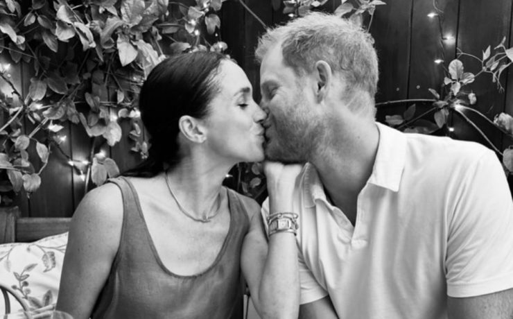 Meghan Markle shared a romantic photo with Prince Harry