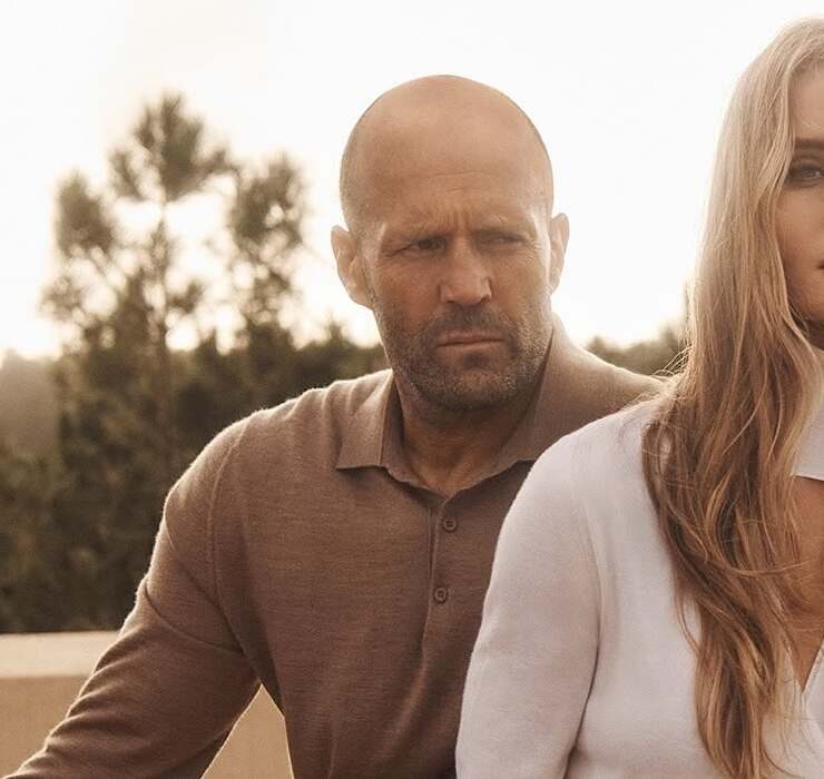 Cashmere idyll: Jason Statham and Rosie Huntington-Whiteley in Falconeri’s campaign