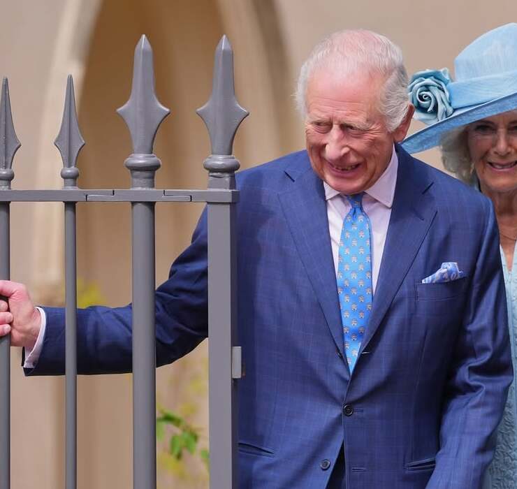 King Charles III and Queen Camilla attended the Easter service in Windsor