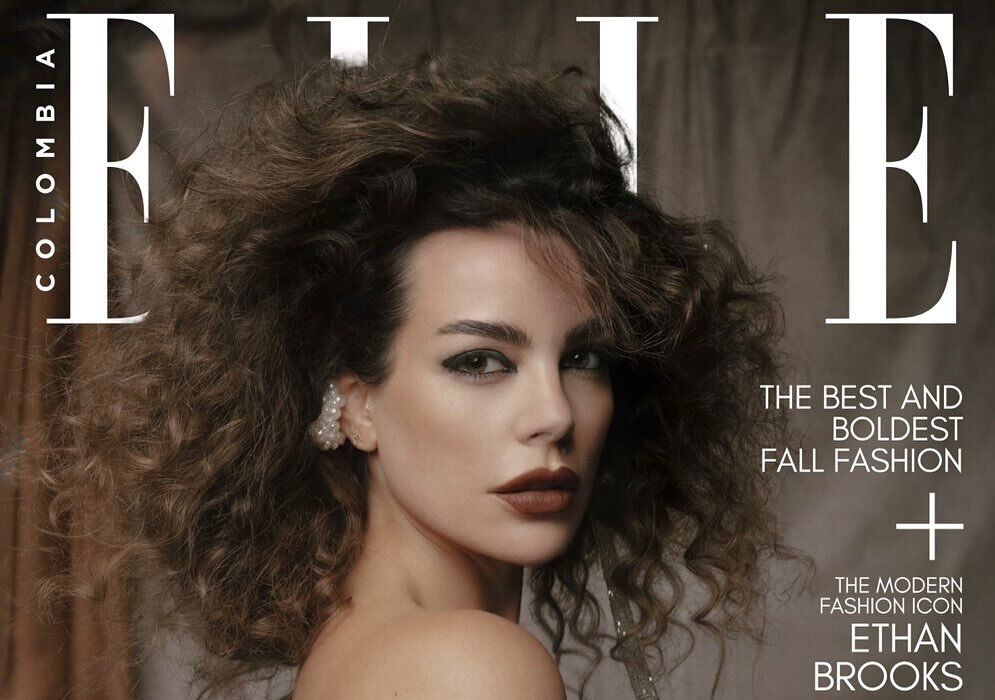 Nadine Mirada ziert das Cover der ELLE Colombia