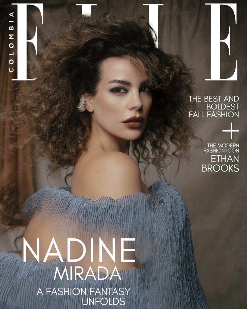 Nadine Mirada ziert das Cover der ELLE Colombia