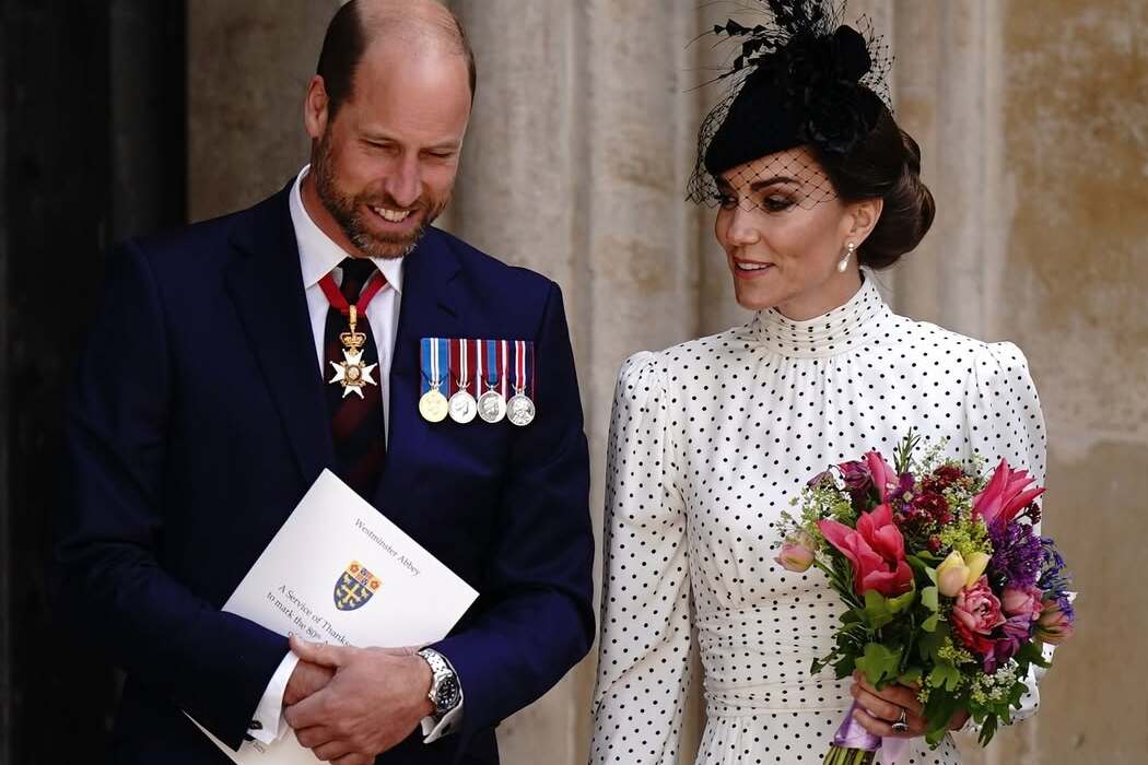 Kate Middleton und Prinz William nehmen an Gedenkgottesdienst zum 80. Jahrestag des Sieges teil