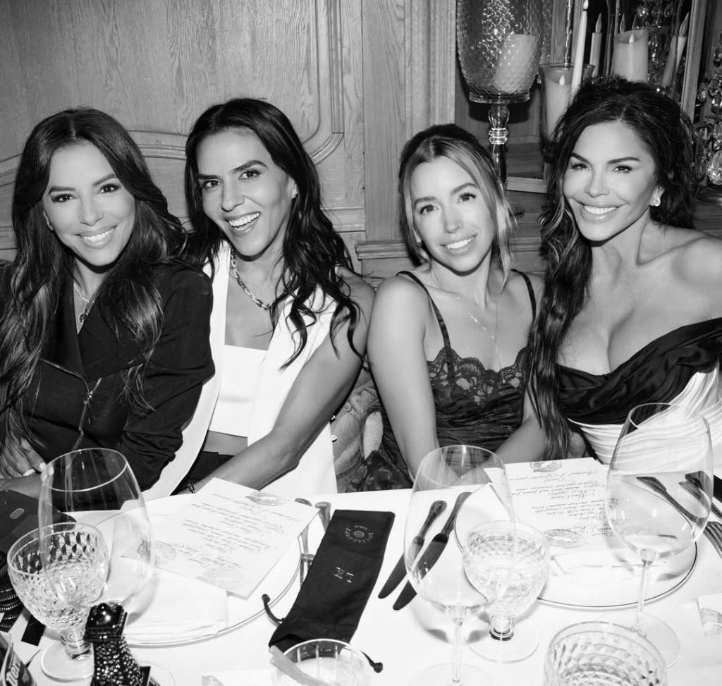 Eva Longoria, Kim Kardashian, and Katy Perry at Lauren Sánchez’s bachelorette party in Paris