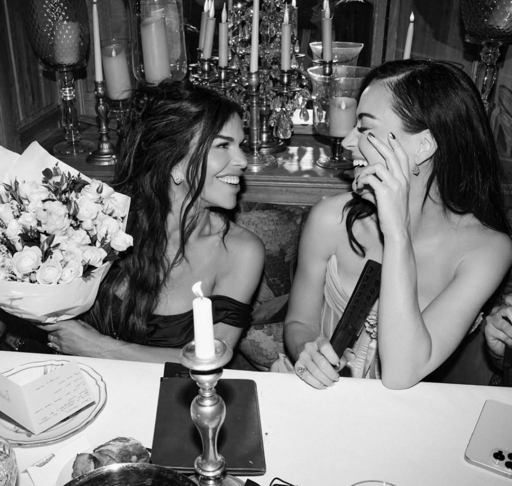 Eva Longoria, Kim Kardashian, and Katy Perry at Lauren Sánchez’s bachelorette party in Paris