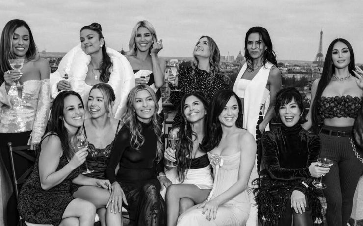 Eva Longoria, Kim Kardashian, and Katy Perry at Lauren Sánchez’s bachelorette party in Paris