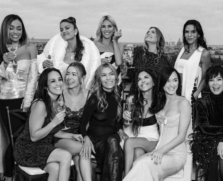 Eva Longoria, Kim Kardashian, and Katy Perry at Lauren Sánchez’s bachelorette party in Paris