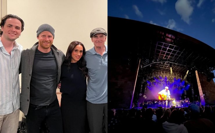 Prince Harry and Meghan Markle attended James Taylor concert
