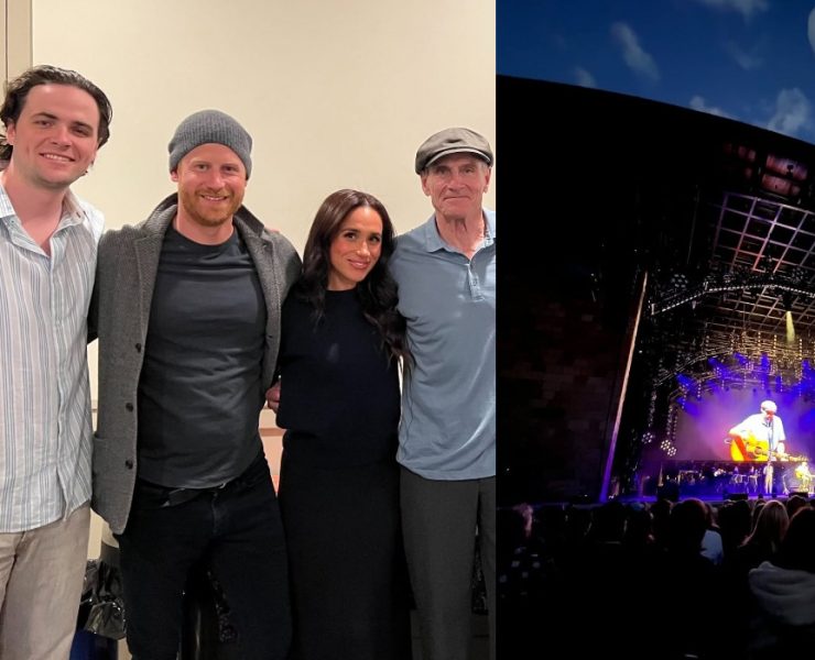Prince Harry and Meghan Markle attended James Taylor concert