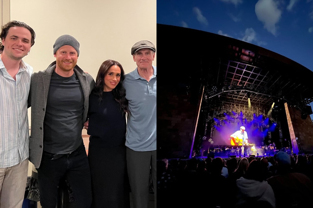 Prince Harry and Meghan Markle attended James Taylor concert