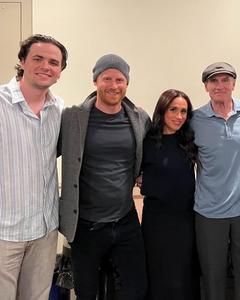 Prince Harry and Meghan Markle attended James Taylor concert