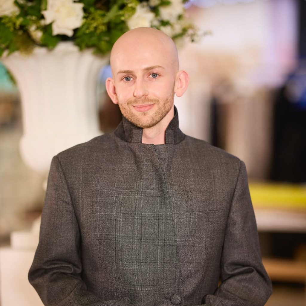 Kate Middleton presented the Queen Elizabeth II Award to designer Patrick McDowell