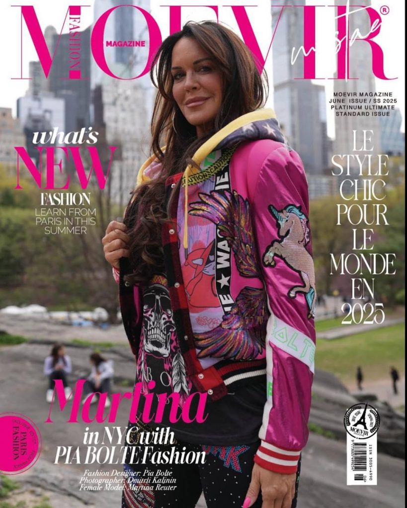 Martina Reuter graces the cover of the French magazine MOEVIR