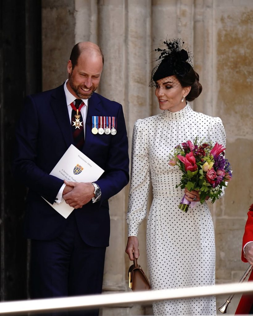 Kate Middleton und Prinz William nehmen an Gedenkgottesdienst zum 80. Jahrestag des Sieges teil