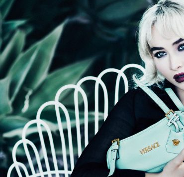 Gothic beauty: Sabrina Carpenter in the new Versace campaign