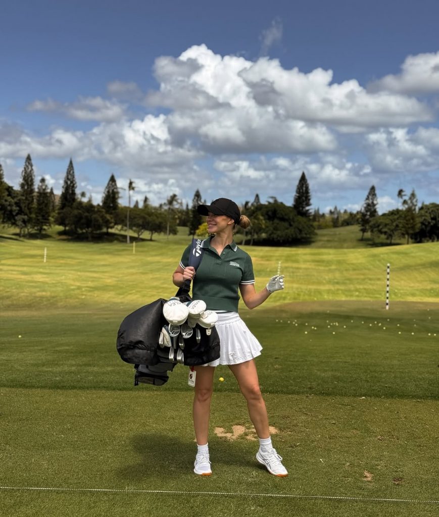 Stephanie Davis kicks off the summer season in Hawaii: sports, golf, and a vibrant photoshoot