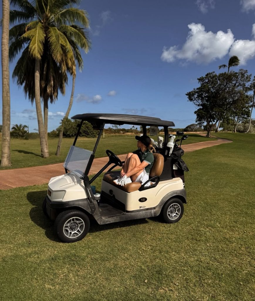 Stephanie Davis kicks off the summer season in Hawaii: sports, golf, and a vibrant photoshoot