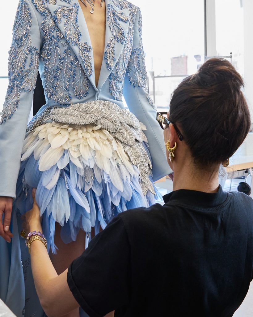 Star appearance: model Sora Choi in a stunning Swarovski gown