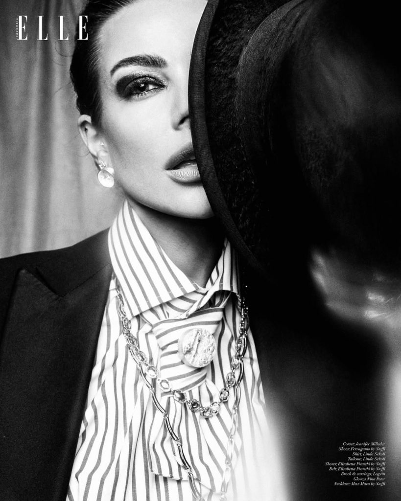 Nadine Mirada ziert das Cover der ELLE Colombia