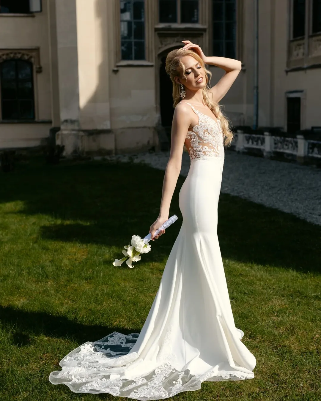 Beatrice Turin in the campaign for ELISA MALEC’s new bridal collection