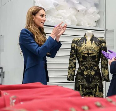 Kate Middleton behind the scenes at a London museum