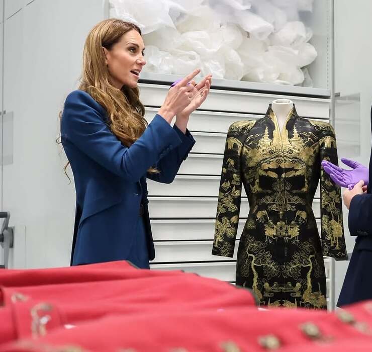 Kate Middleton hinter den Kulissen eines Londoner Museums