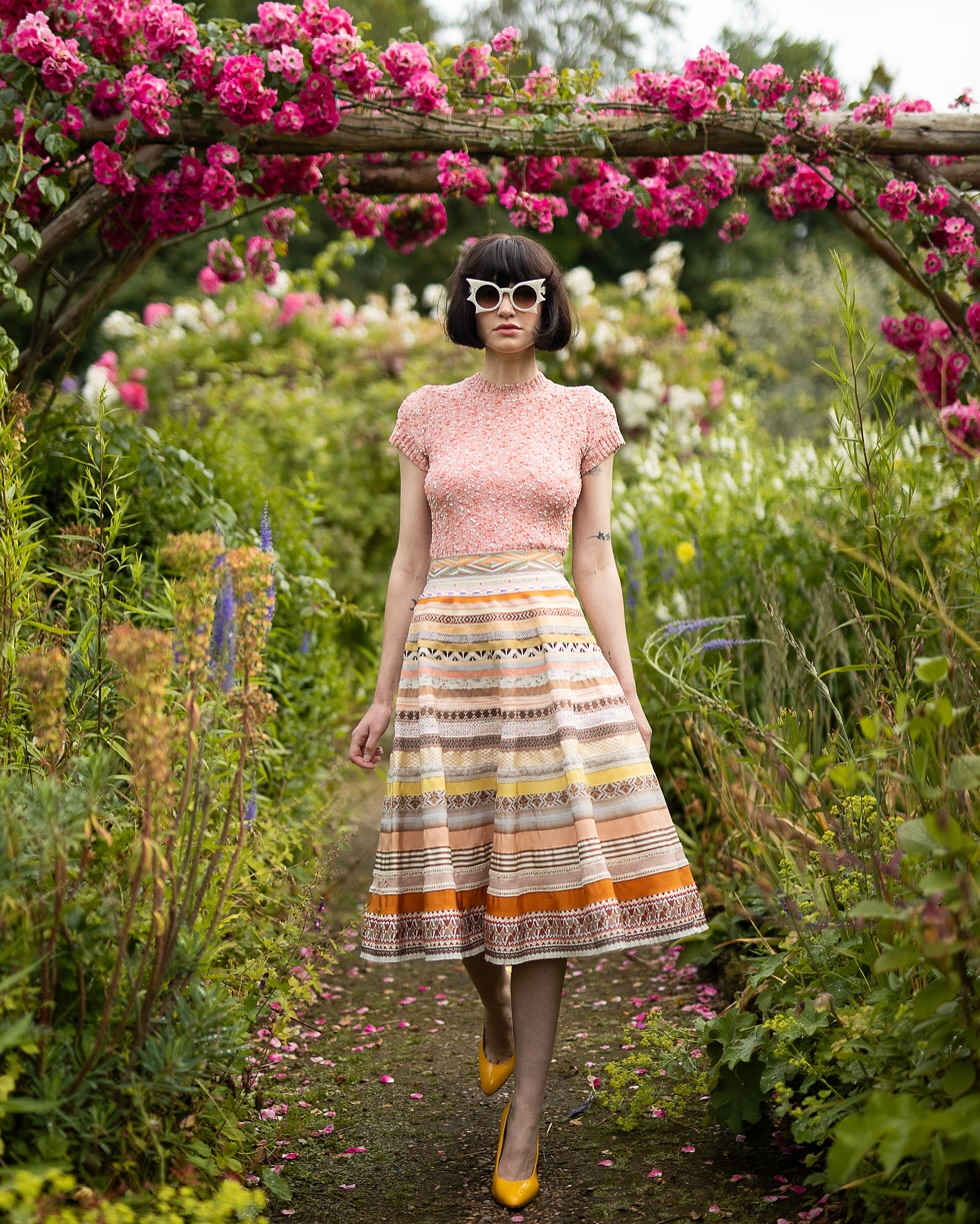 Bright colours and delicate Details in Lena Hoschek’s SS’25 collection