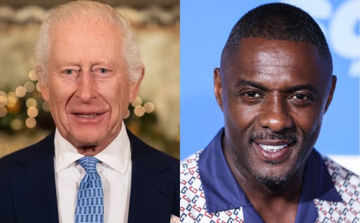 King Charles III and Idris Elba