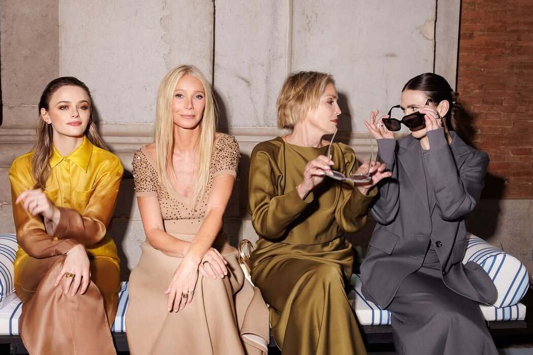 Gwyneth Paltrow, Sharon Stone und Deva Cassel bei der Max Mara Show