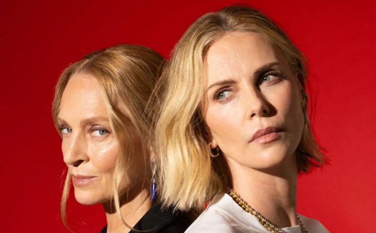 Uma Thurman und Charlize Theron