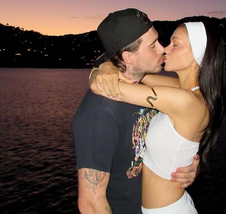 Sweet kisses on a yacht: how Brooklyn Beckham and Nicola Peltz are vacationing