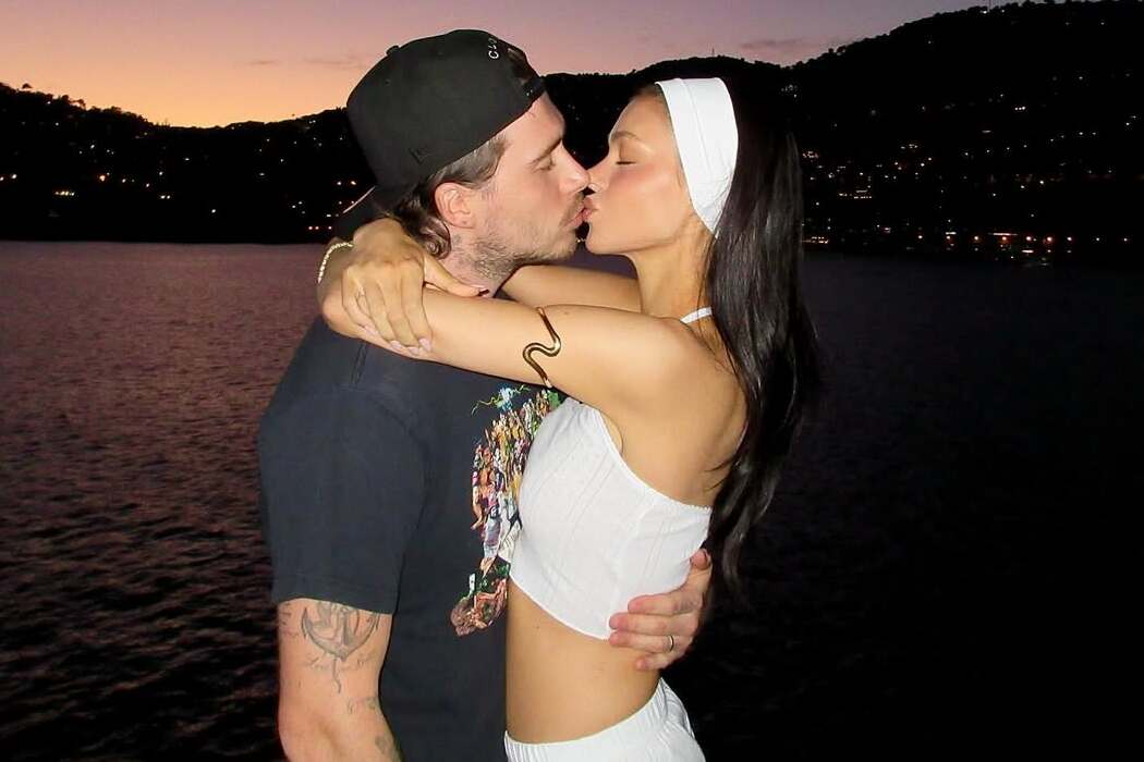 Sweet kisses on a yacht: how Brooklyn Beckham and Nicola Peltz are vacationing