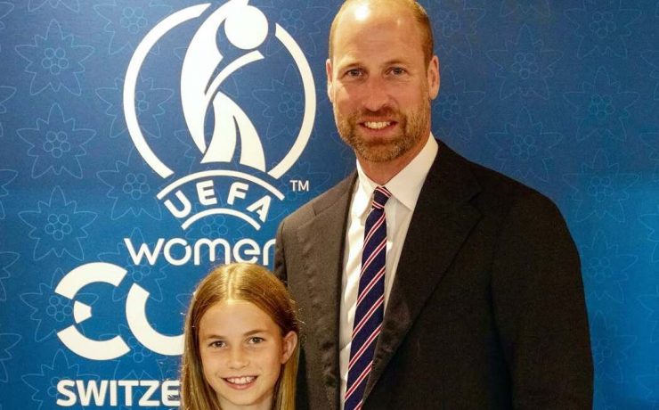 Prinz William und Prinzessin Charlotte