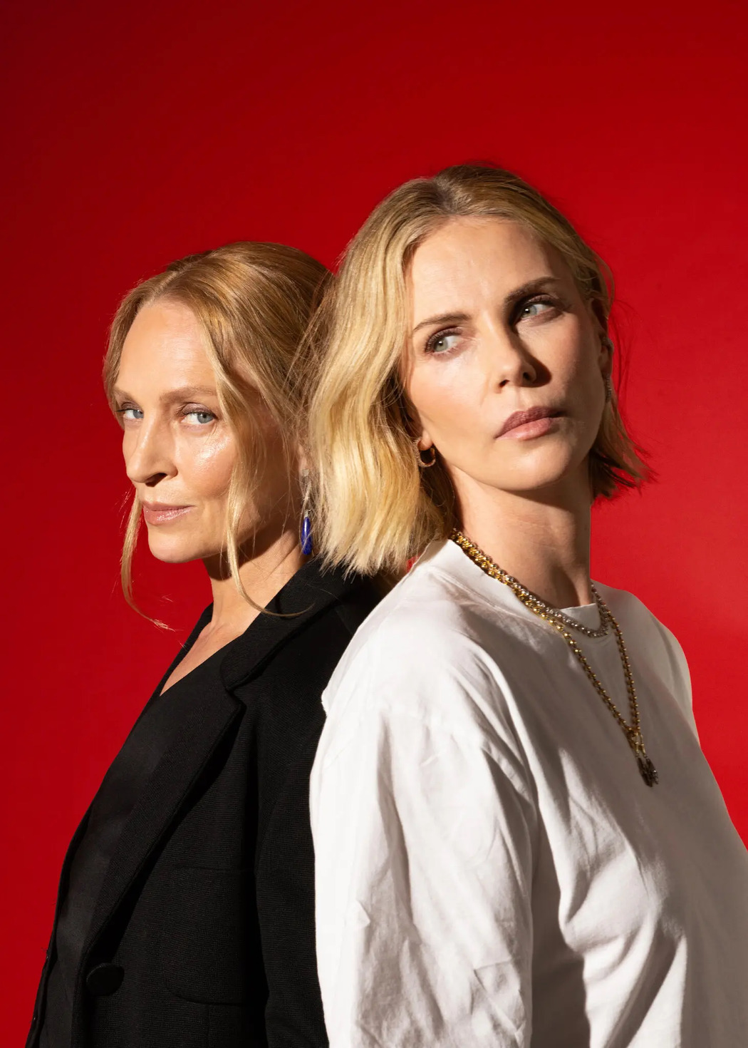Queens of Hollywood: Uma Thurman and Charlize Theron featured in The New York Times