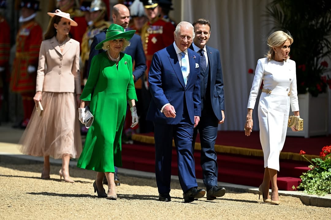 Das Ehepaar Macron in London: Feierliche Begegnung mit der königlichen Familie und ein prunkvolles Bankett