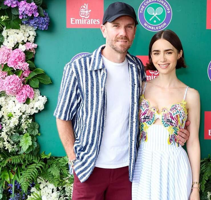 Lily Collins und ihr Ehemann besuchen zum ersten Mal Wimbledon