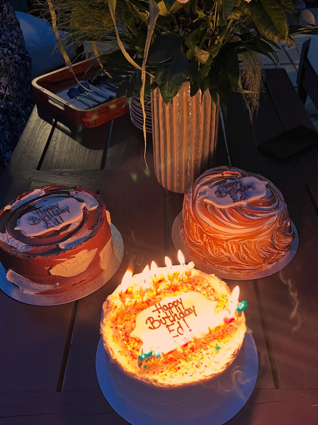 Ed Westwick showed how he celebrated his 38th birthday