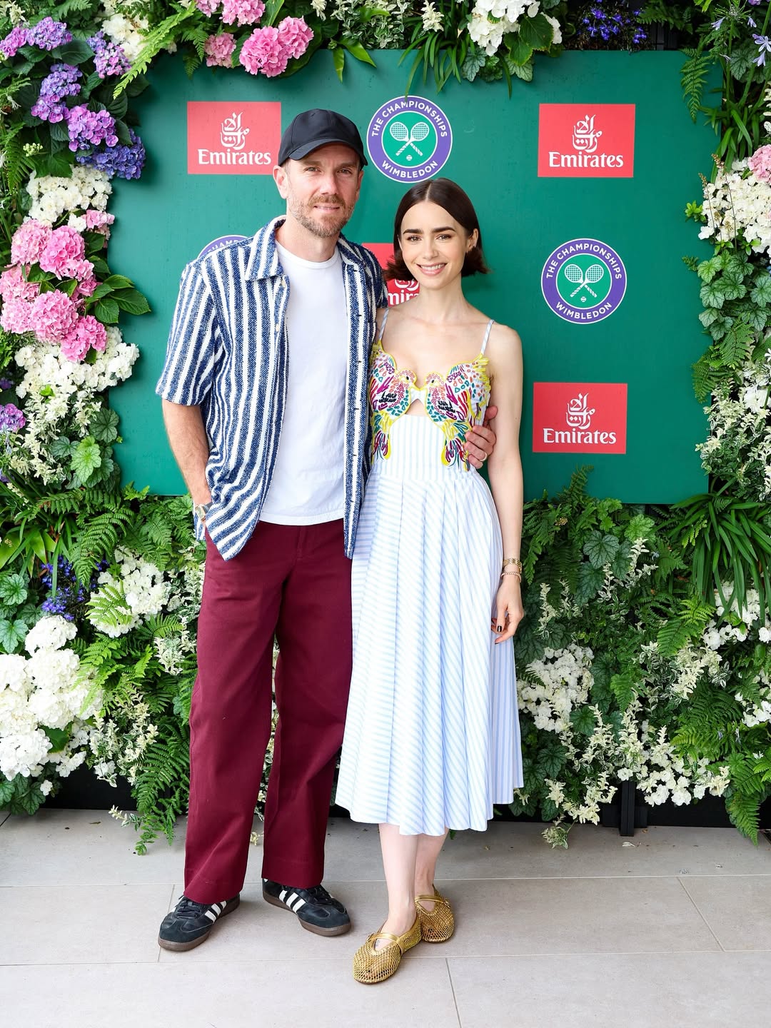 Lily Collins und ihr Ehemann besuchen zum ersten Mal Wimbledon
