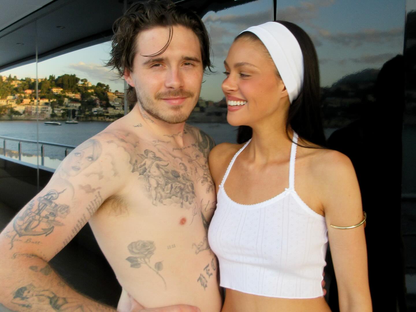 Sweet kisses on a yacht: how Brooklyn Beckham and Nicola Peltz are vacationing
