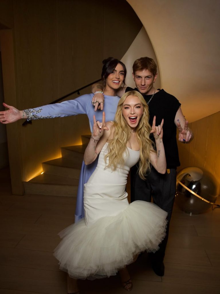 With her husband and mother: Lindsay Lohan’s latest public appearance