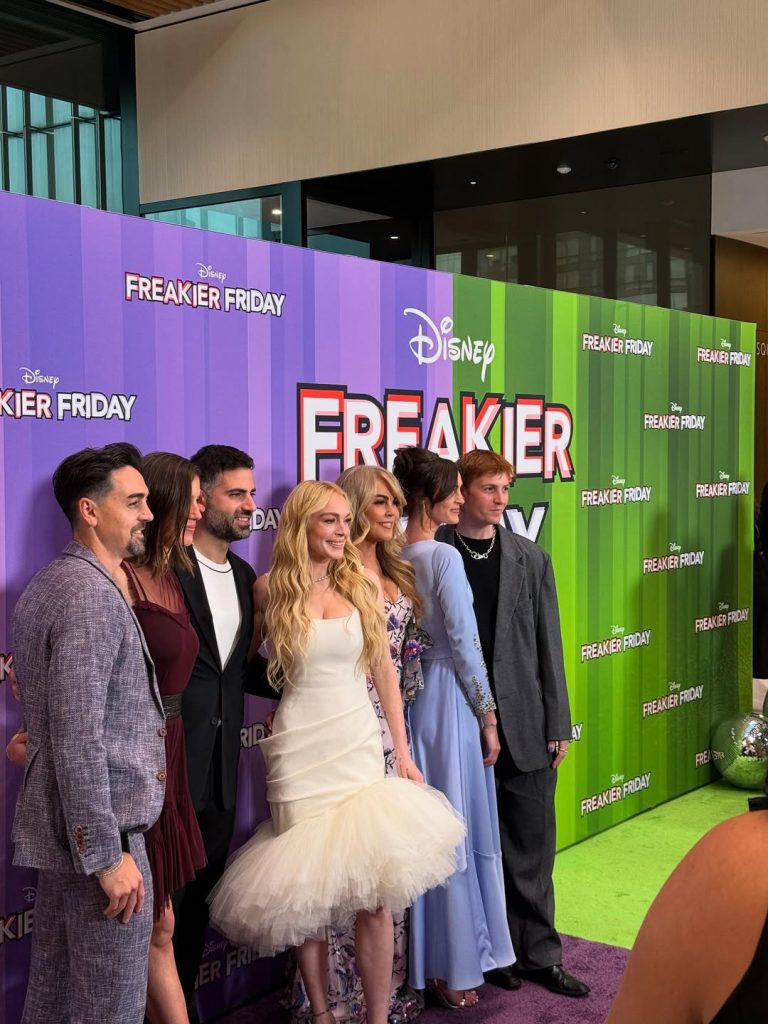 With her husband and mother: Lindsay Lohan’s latest public appearance