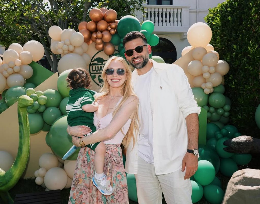 Dinosaur cake and a mini zoo: Lindsay Lohan celebrated her son’s second birthday