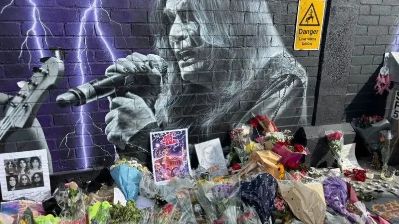 Flowers, mural, and thousands of fans: Birmingham says farewell to Ozzy Osbourne