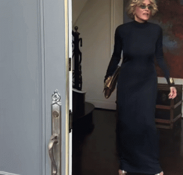 Sharon Stone attends the premiere of Nobody 2 with her sons