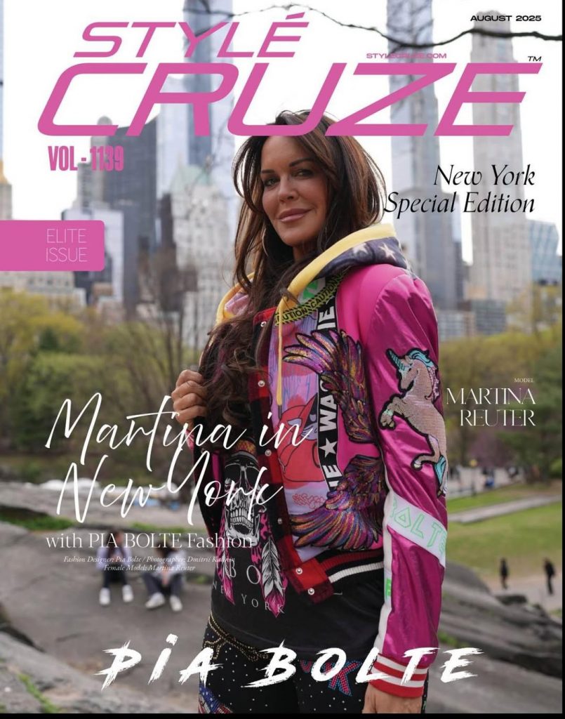 Martina Reuter auf dem Cover des US-Magazins Stylecruze