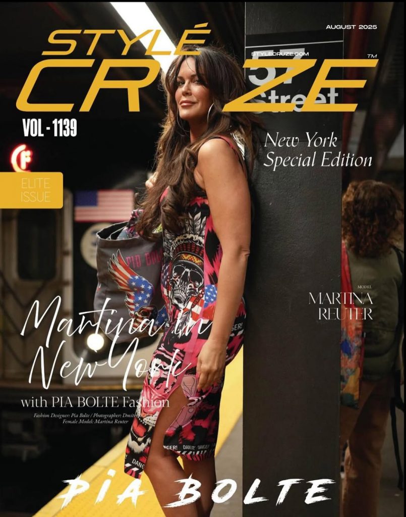 Martina Reuter auf dem Cover des US-Magazins Stylecruze