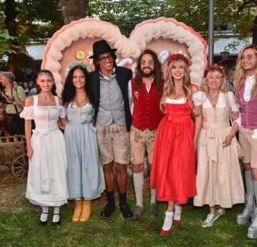 Heidi Klum mit ihrer Familie auf dem HeidiFest