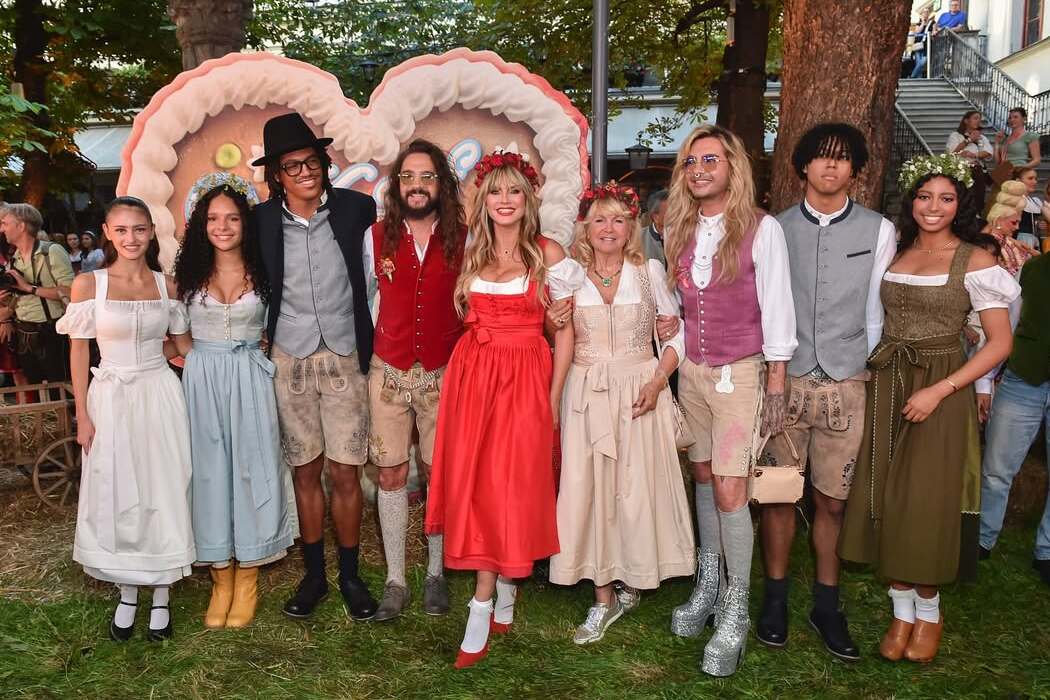 Heidi Klum mit ihrer Familie auf dem HeidiFest