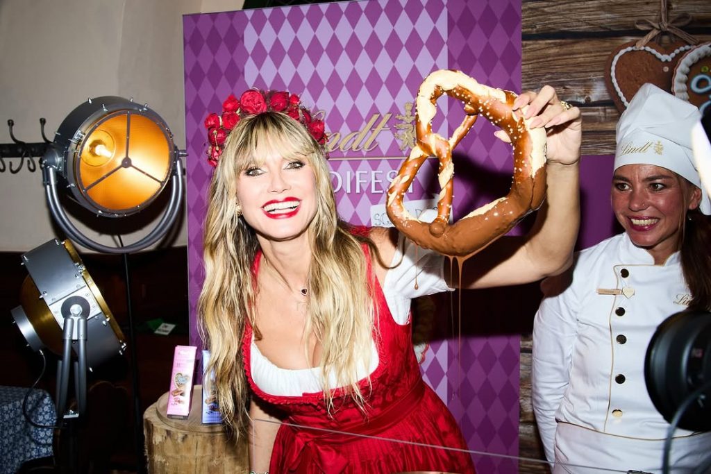 Heidi Klum mit ihrer Familie auf dem HeidiFest