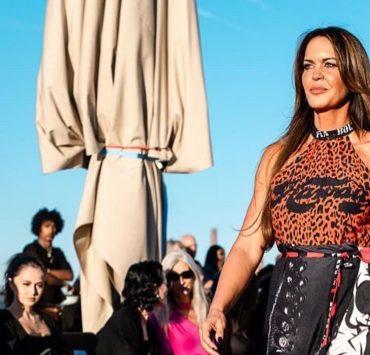 ORF-Star Martina Reuter auf dem Laufsteg der Munich Fashion Week